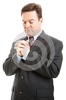 Businessman in Prayer