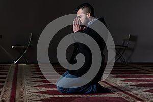 Businessman Prayer at Mosque