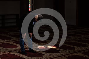 Businessman Prayer at Mosque