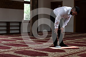 Businessman Prayer at Mosque