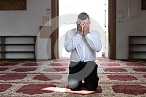 Businessman Prayer at Mosque