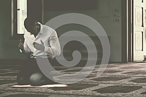 Businessman Prayer at Mosque