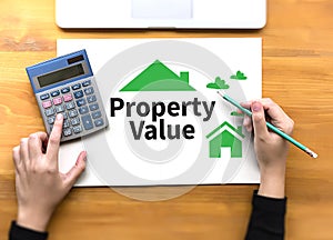 Businessman Property Value , Real estate Property Value and Ho