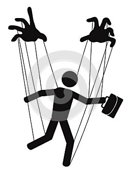 Businessman puppet