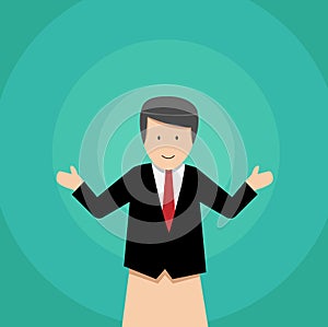 Businessman puppet dolls, vector design