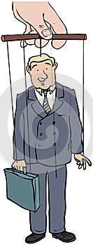Businessman puppet