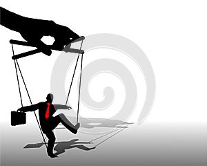 Businessman Puppet on Strings photo