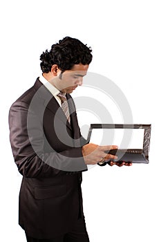 Businessman Reading Documents