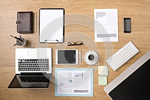 Businessman's tidy desktop