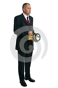 Businessman searching