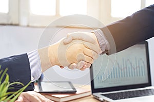 Businessman shake hand