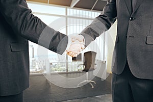 Businessman shaking hands