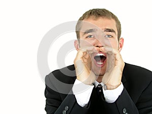 Businessman Shouting