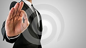 Businessman Showing Okay Hand Gesture