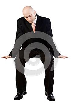 Businessman sitting