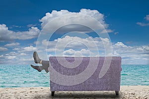 Businessman sleeping