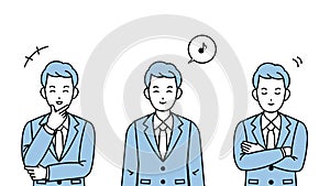 Businessman smile illustration