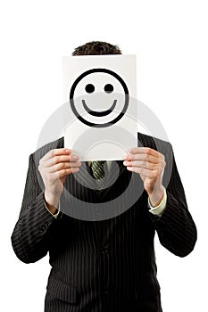 Businessman with smilie