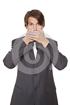 Businessman - speak no evil