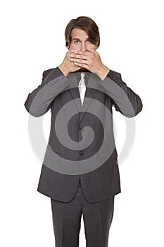 Businessman - speak no evil