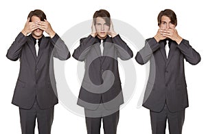 Businessman - speak no evil