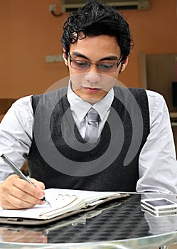 Businessman with spectacle photo