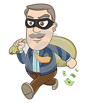 Businessman - Stealing money