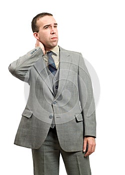 Businessman With Stiff Neck photo