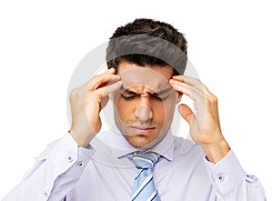 Businessman Suffering From Headache