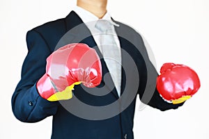 Businessman with suit and action hand sign for planning the job. Business concept with people and modern life in the city.