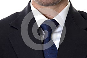 Businessman suit with tieknot
