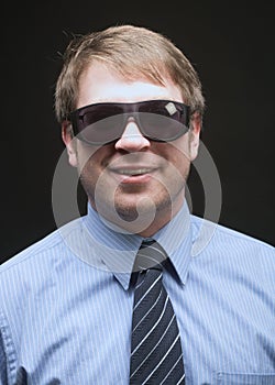 Businessman with sunglasses