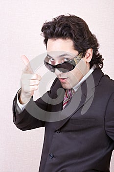 The businessman in sunglasses