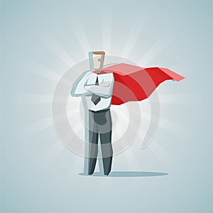 Businessman superhero