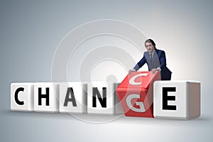 The businessman taking chance for change