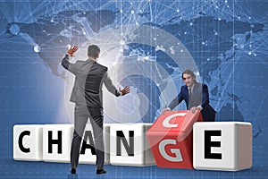 The businessman taking chance for change