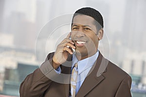 Businessman Talking On Phone