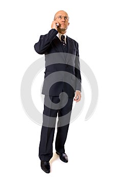 Businessman talking on the phone