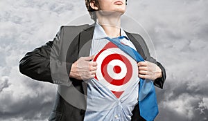 Businessman target