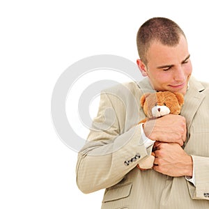 Businessman teddybear photo