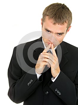 Businessman thinking