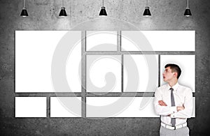 Businessman thinking