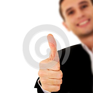 Businessman With Thumb Up