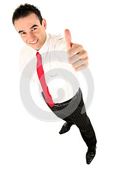 Businessman With Thumb Up