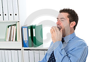 Businessman is tired