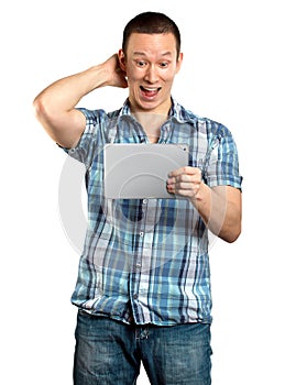 Businessman With Touch Pad