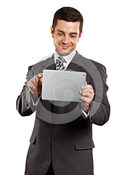 Businessman With touch Pad