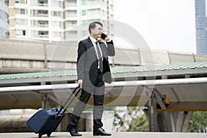 Businessman traveler journey business travel