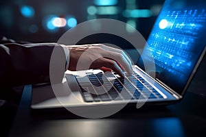 Technology security system and prevent hacker concept