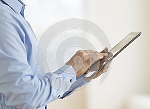 Businessman Using Digital Tablet